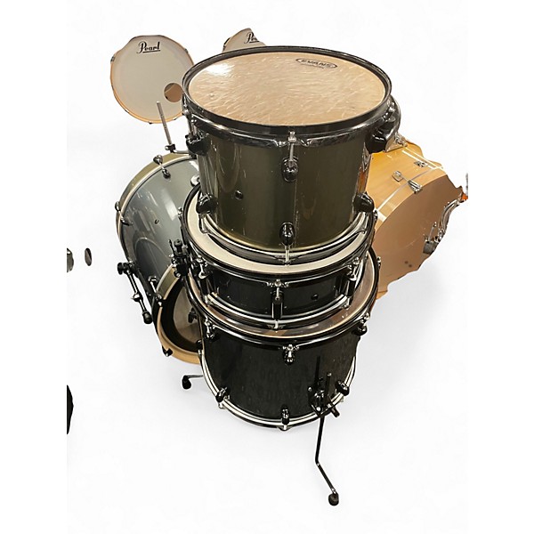 Used PDP by DW 8 Piece 8 PIECE DOUBLE DRIVE Royal Olive Drum Kit