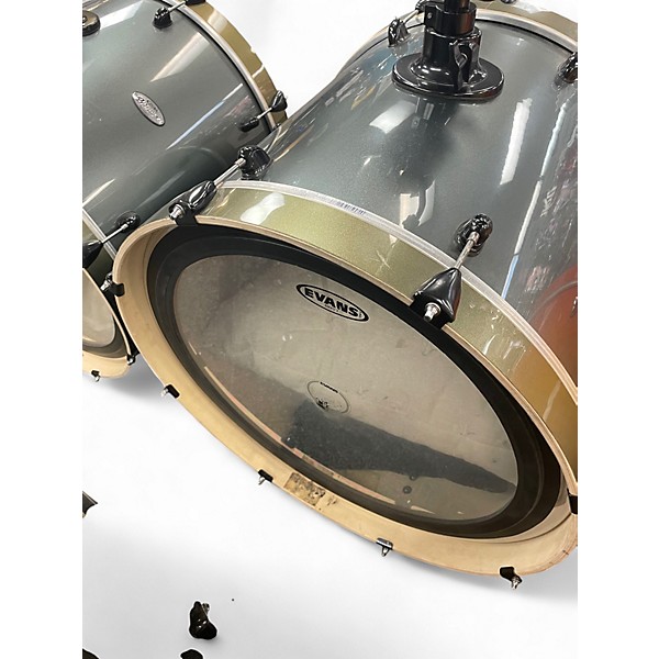 Used PDP by DW 8 Piece 8 PIECE DOUBLE DRIVE Royal Olive Drum Kit