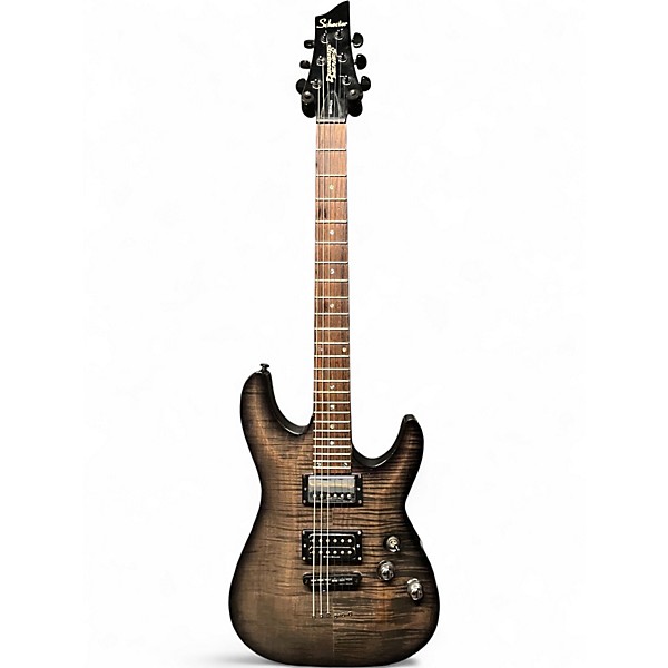 Used Schecter Guitar Research Diamond Series Gryphon Trans Black Solid Body Electric Guitar