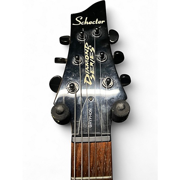 Used Schecter Guitar Research Diamond Series Gryphon Trans Black Solid Body Electric Guitar