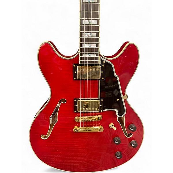 Used D'Angelico EXCEL DC Red Hollow Body Electric Guitar