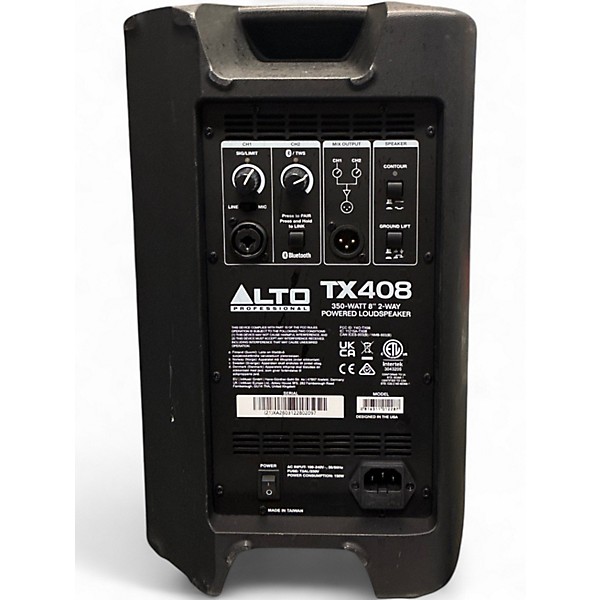 Used Alto TX408 8" 2-Way Powered Loudspeaker With Bluetooth, DSP & App Control Powered Speaker