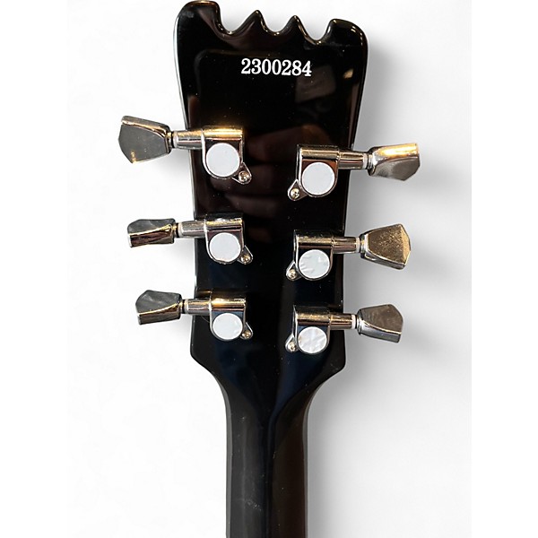 Used Eastwood Sidejack DLX HB1P Black Solid Body Electric Guitar