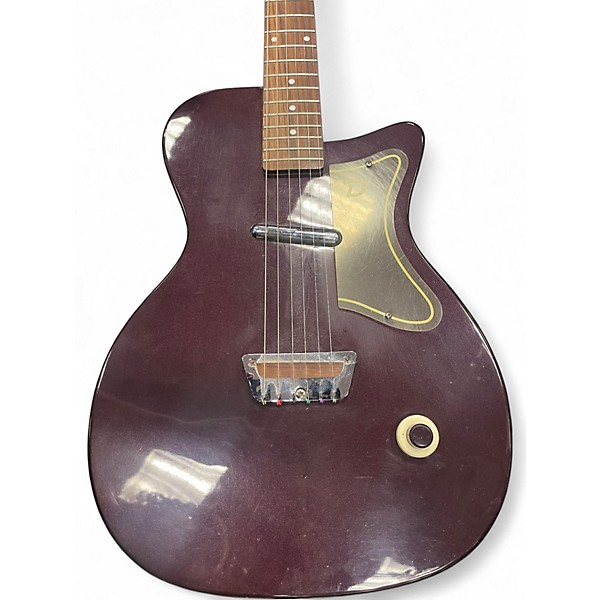 Used Danelectro 56' Reissue U1 Burgundy Solid Body Electric Guitar