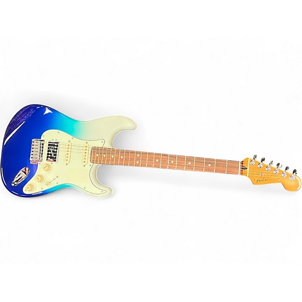 Used Fender Player Plus Stratocaster HSS Ocean Blue Burst Solid Body Electric Guitar