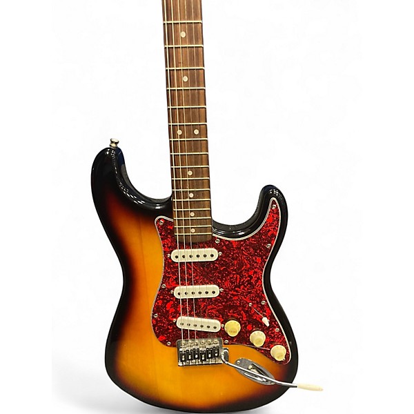 Used Squier By Fender STRAT 2 Color Sunburst Solid Body Electric Guitar