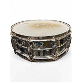 Used Ludwig 14in Supraphonic Snare Chrome Silver Drum
