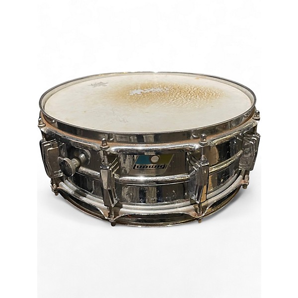 Used Ludwig 14in Supraphonic Snare Chrome Silver Drum