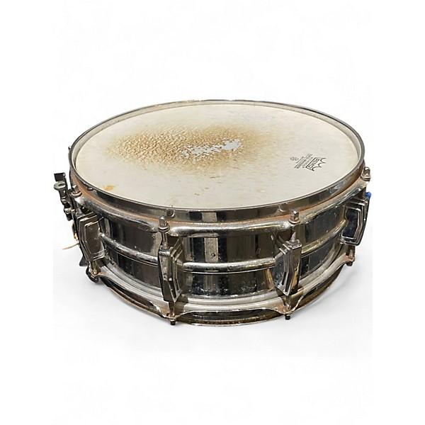 Used Ludwig 14in Supraphonic Snare Chrome Silver Drum