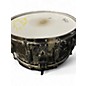 Used Gretsch Drums 14in Custom Hammered Chrome over Brass Chrome Silver Drum