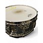 Used Gretsch Drums 14in Custom Hammered Chrome over Brass Chrome Silver Drum