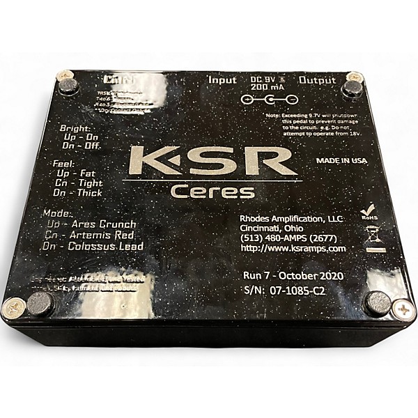 Used Ksr Ceres 3 Channel Preamp Effect Pedal | Guitar Center