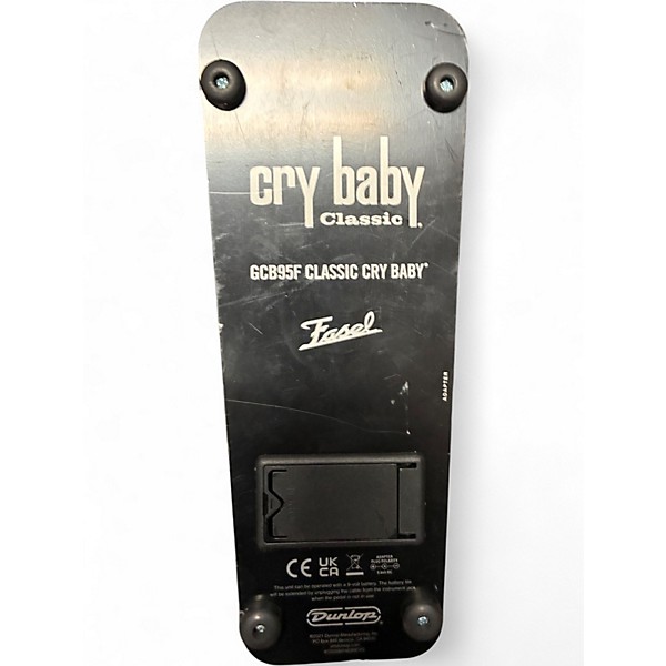 Used Dunlop GCB95F Crybaby Classic Wah With Fasel Inductor Effect Pedal