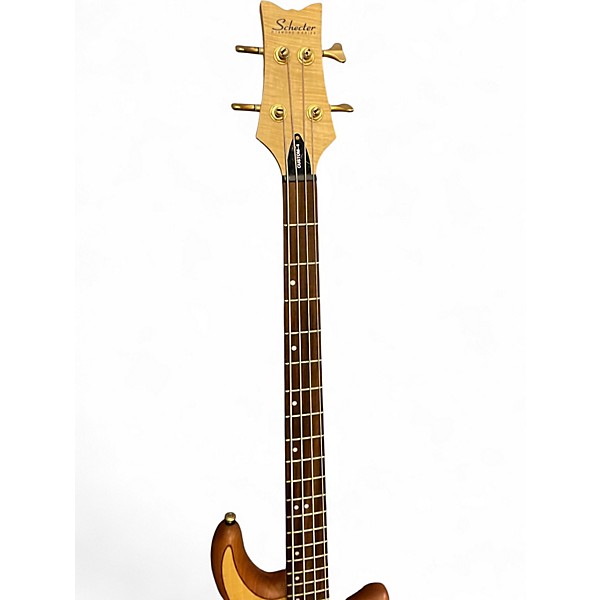 Used Schecter Guitar Research CUSTOM 4 Natural Electric Bass Guitar