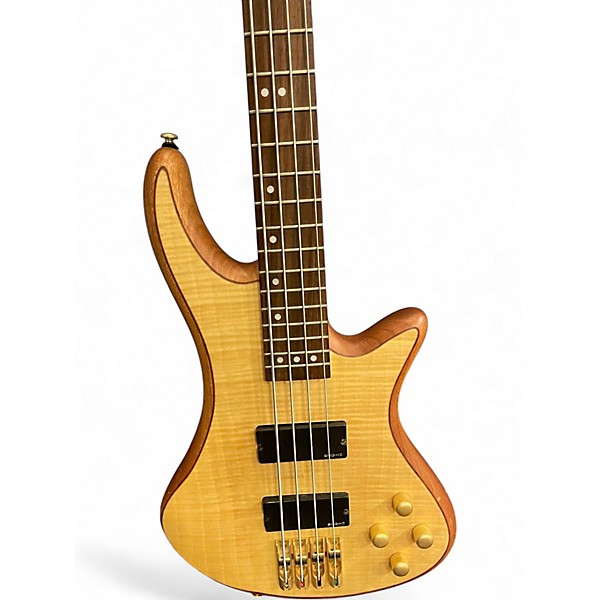 Used Schecter Guitar Research CUSTOM 4 Natural Electric Bass Guitar