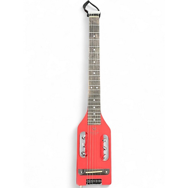 Used Traveler Guitar Ultra Light Candy Apple Red Acoustic Guitar
