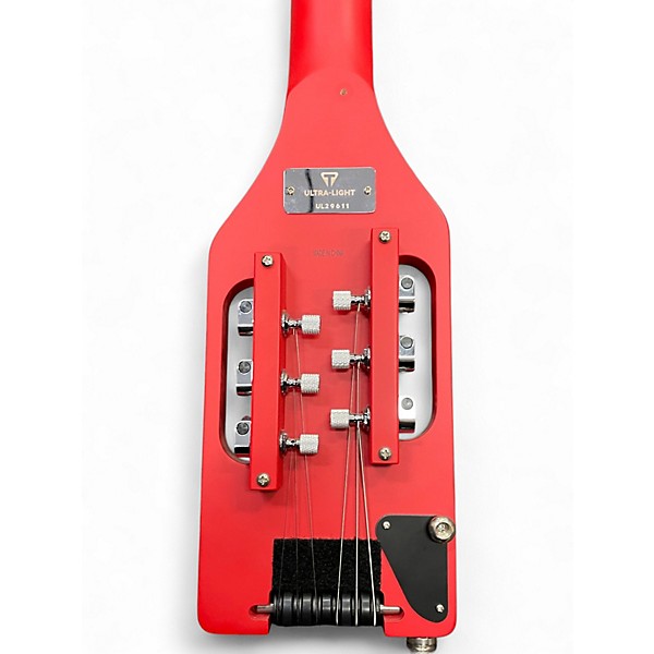 Used Traveler Guitar Ultra Light Candy Apple Red Acoustic Guitar