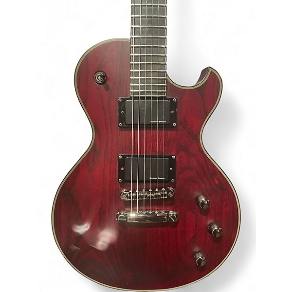 Used Schecter Guitar Research Blackjack ATX Solo-II Red Solid Body Electric Guitar