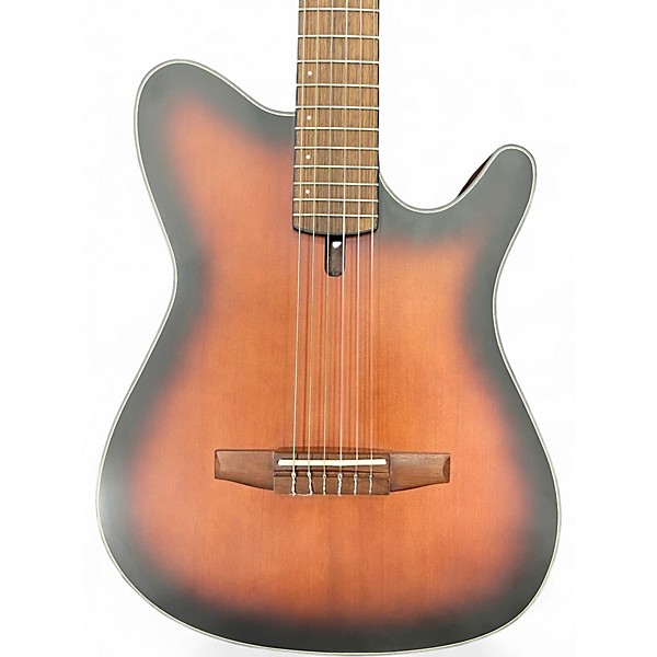 Used Ibanez FRH10N 2 Color Sunburst Classical Acoustic Electric Guitar