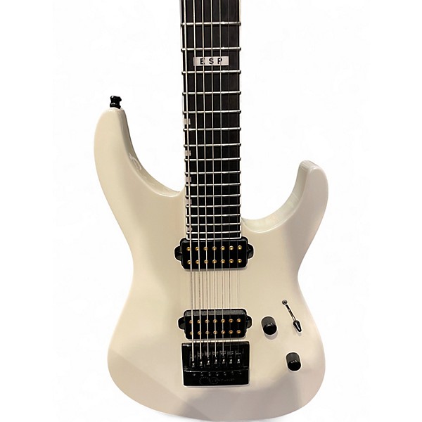 Used ESP E-II M-II White Solid Body Electric Guitar