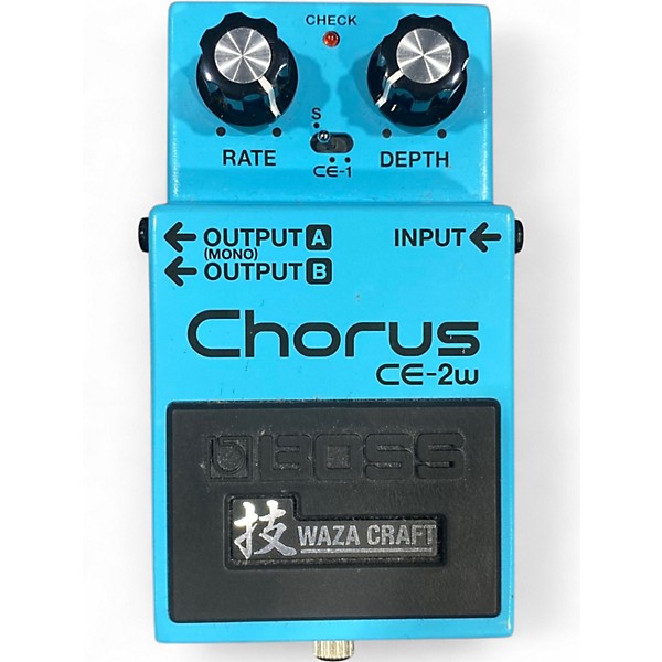 Used BOSS CE2W Waza Craft Chorus Effect Pedal
