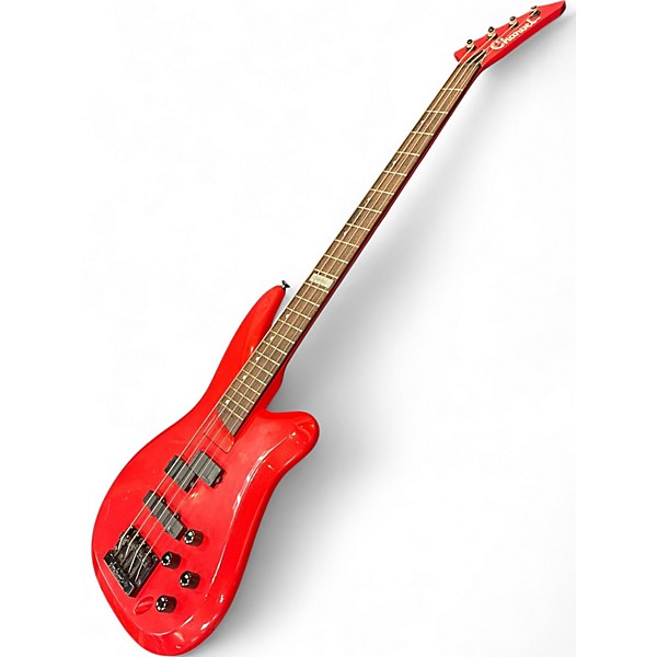 Vintage 1990s Charvel Fusion IV Fiesta Red Electric Bass Guitar