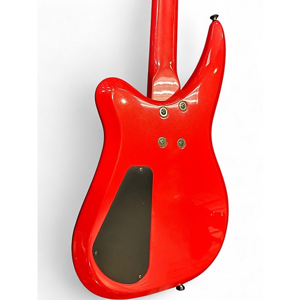 Vintage 1990s Charvel Fusion IV Fiesta Red Electric Bass Guitar