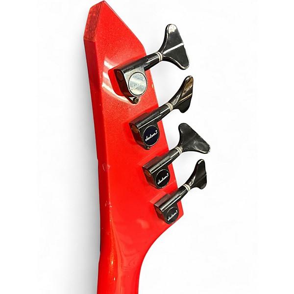 Vintage 1990s Charvel Fusion IV Fiesta Red Electric Bass Guitar