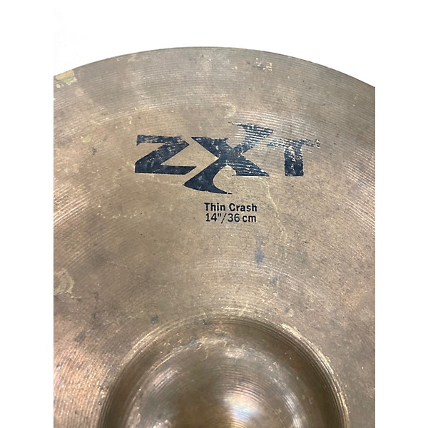 Used Zildjian 14in ZXT Medium Thin Crash Cymbal