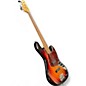 Used 2015 Fender American Standard Jazz Bass 3 Color Sunburst Electric Bass Guitar