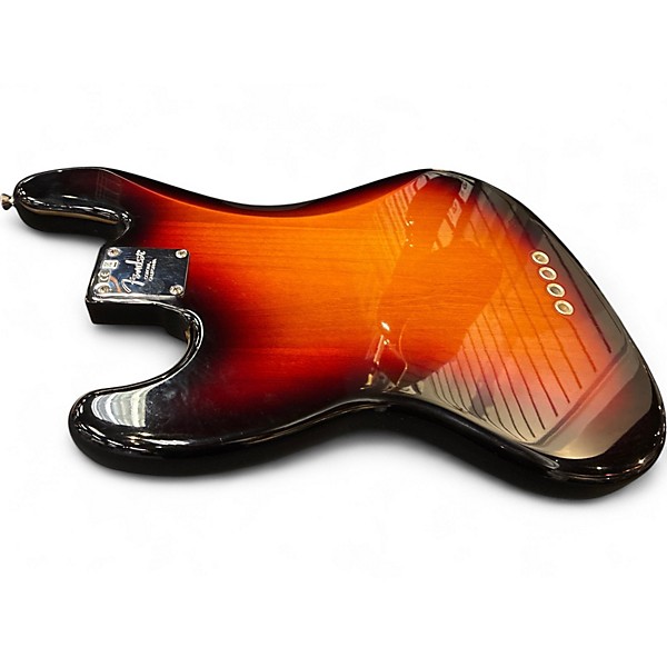 Used 2015 Fender American Standard Jazz Bass 3 Color Sunburst Electric Bass Guitar