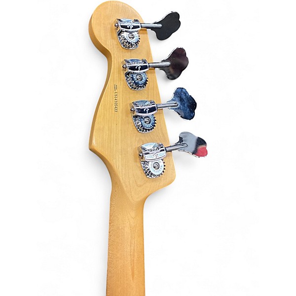 Used 2015 Fender American Standard Jazz Bass 3 Color Sunburst Electric Bass Guitar