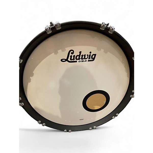 Used Ludwig 4 Piece Classic Maple Black Pearl Drum Kit