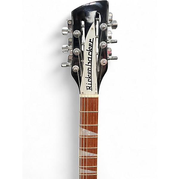 Used Rickenbacker 381/12V69 Black Hollow Body Electric Guitar