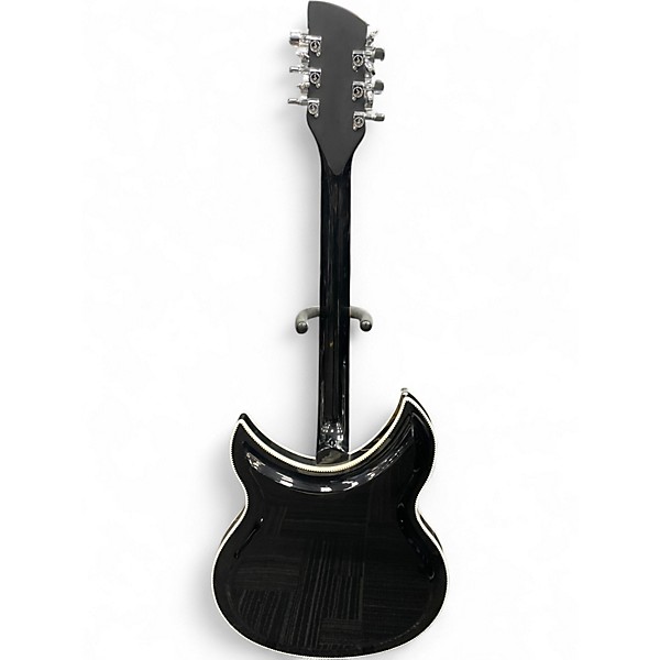 Used Rickenbacker 381/12V69 Black Hollow Body Electric Guitar