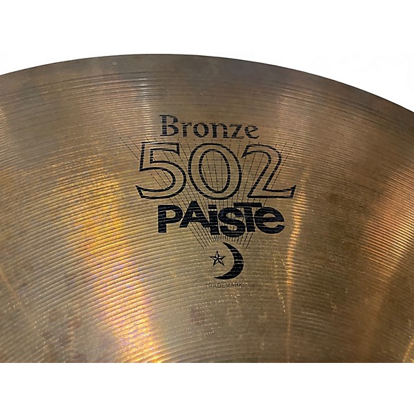 Used Paiste 20in 502 Bronze Ride Cymbal