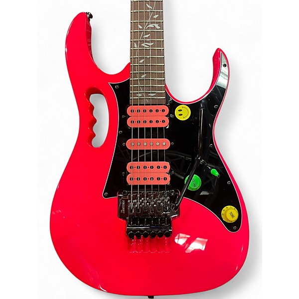 Used Ibanez JEMJR Pink Solid Body Electric Guitar