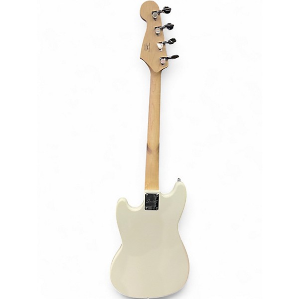 Used Squier BRONCO BASS Alpine White Electric Bass Guitar