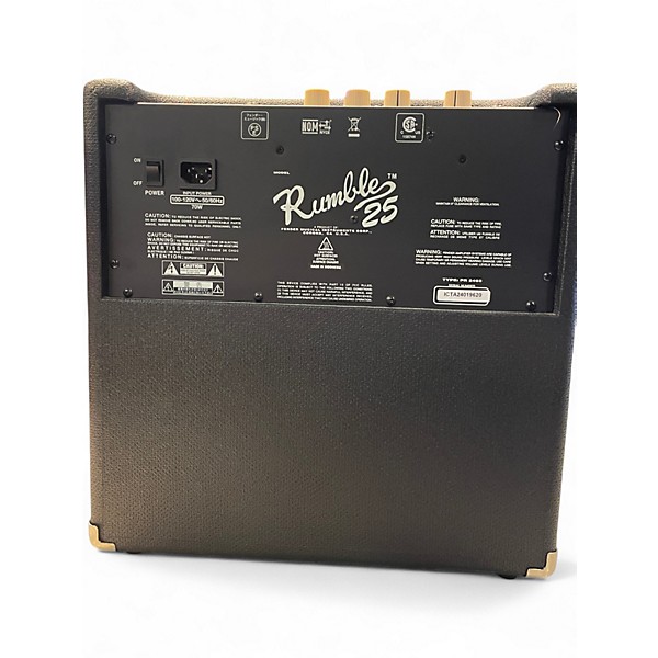 Used Fender Rumble 25 25W 1x10 Bass Combo Amp