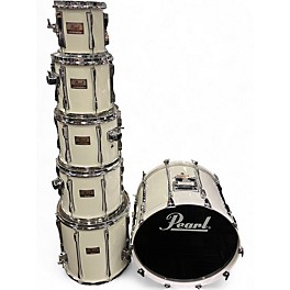 Used Pearl 6 Piece 1980s MLX Maple Shell Pearl White Drum Kit