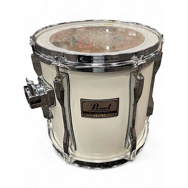 Used Pearl 6 Piece 1980s MLX Maple Shell Pearl White Drum Kit