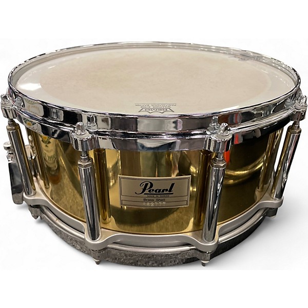 Used Pearl 14in Brass Shell Chrome Drum