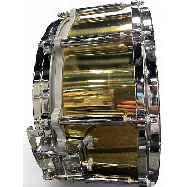 Used Pearl 14in Brass Shell Chrome Drum