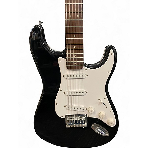Used Squier Bullet Stratocaster Hardtail Black Solid Body Electric Guitar