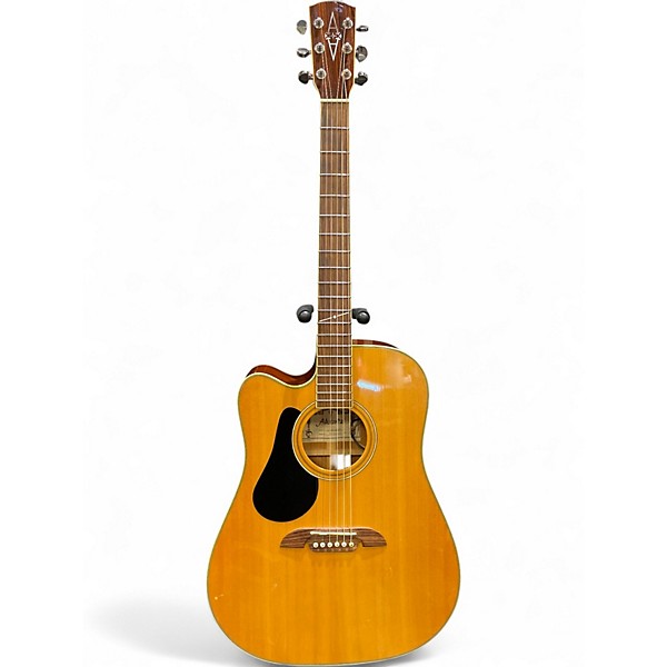 Used Alvarez AD60L Dreadnought Left Handed Natural Acoustic Guitar