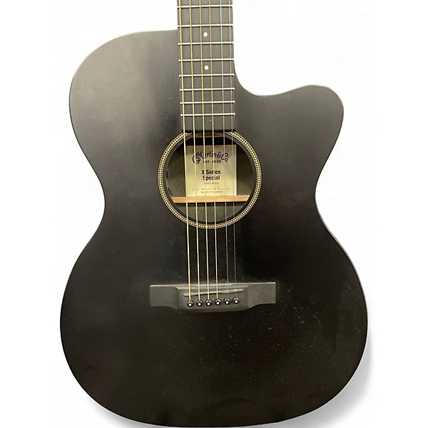 Used Martin X Series Special Black Acoustic Electric Guitar