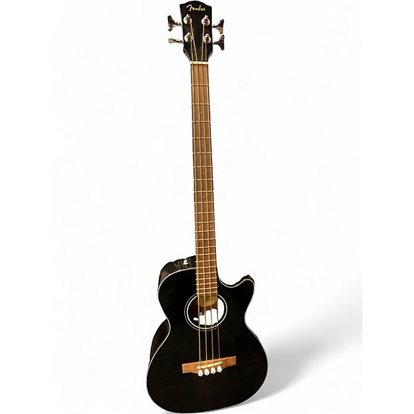 Used Fender CB60SCE Black Acoustic Bass Guitar