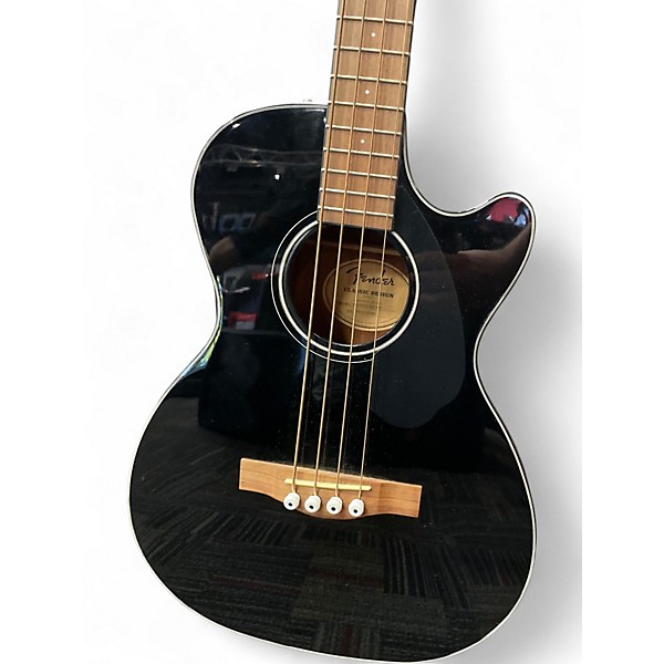 Used Fender CB60SCE Black Acoustic Bass Guitar