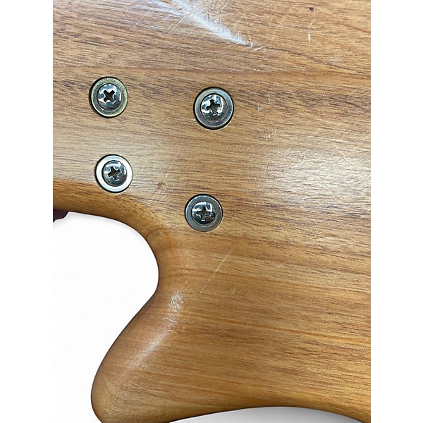 Used Schecter Guitar Research Stiletto Custom 4 String Natural Electric Bass Guitar