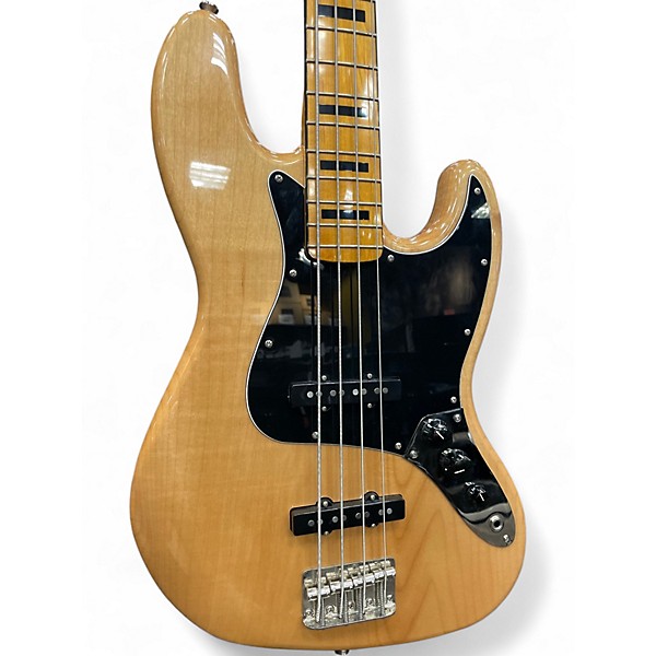 Used Squier Classic Vibe 70s Jazz Bass Natural Electric Bass Guitar